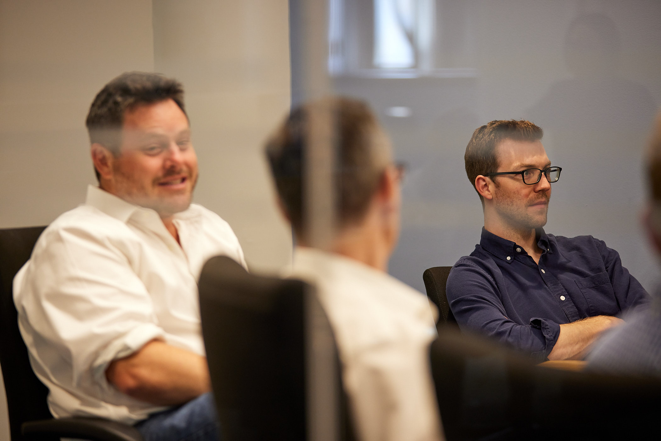 Team members in a meeting